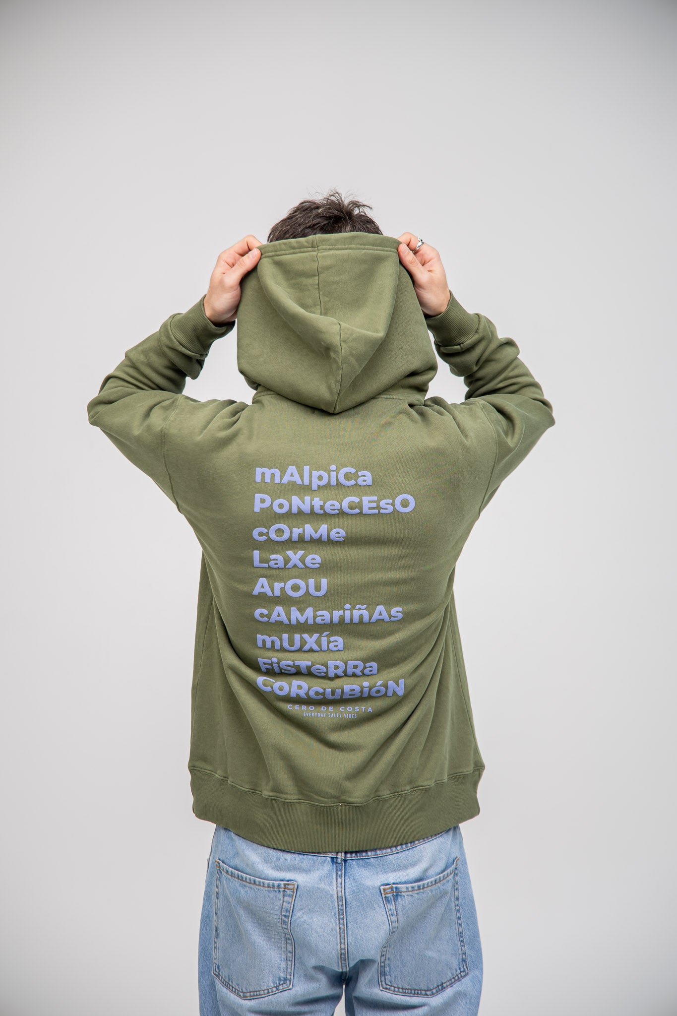 GREEN/BLUE "OS FAROS" HOODIE