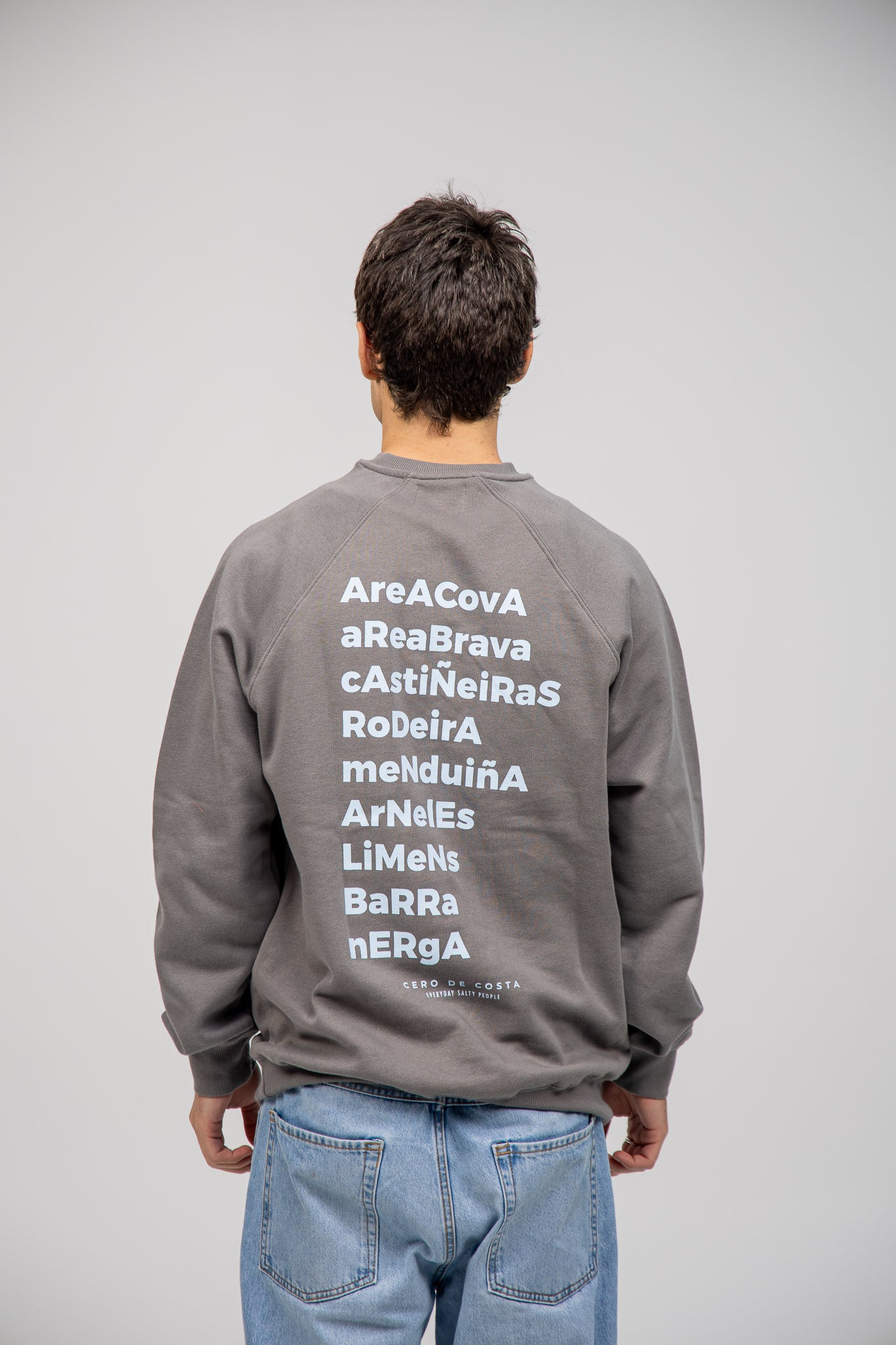 SUDADERA GRIS/AZUL "MORRAZO"