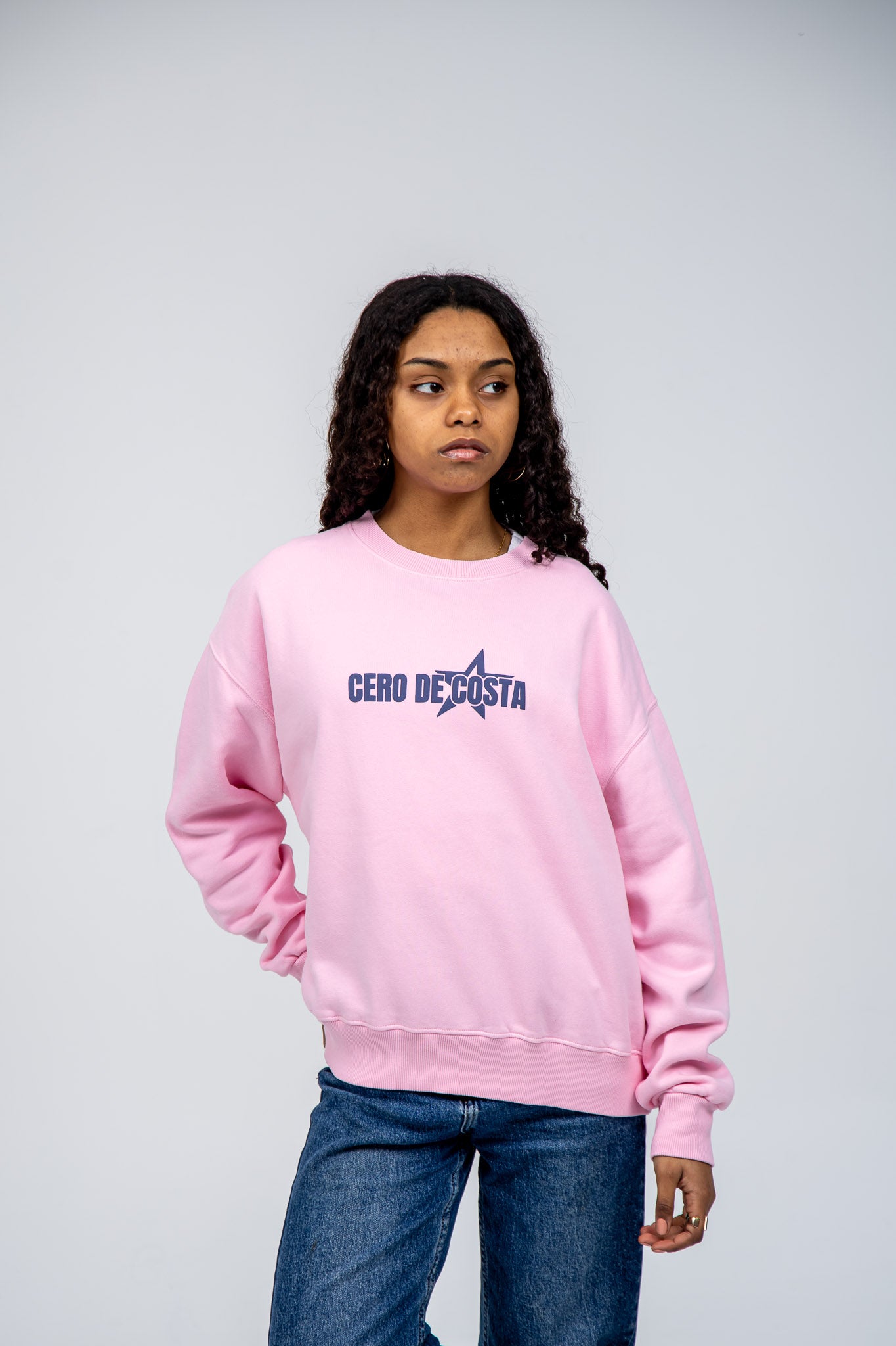 PINK/BLUE "SURF BEACHES" STAR SWEATSHIRT