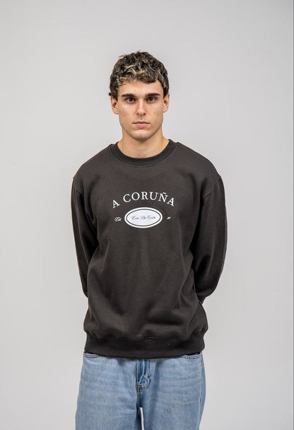 GREY SWEATSHIRT/SC "A CORUÑA PHOTO SUPERKARMEN"