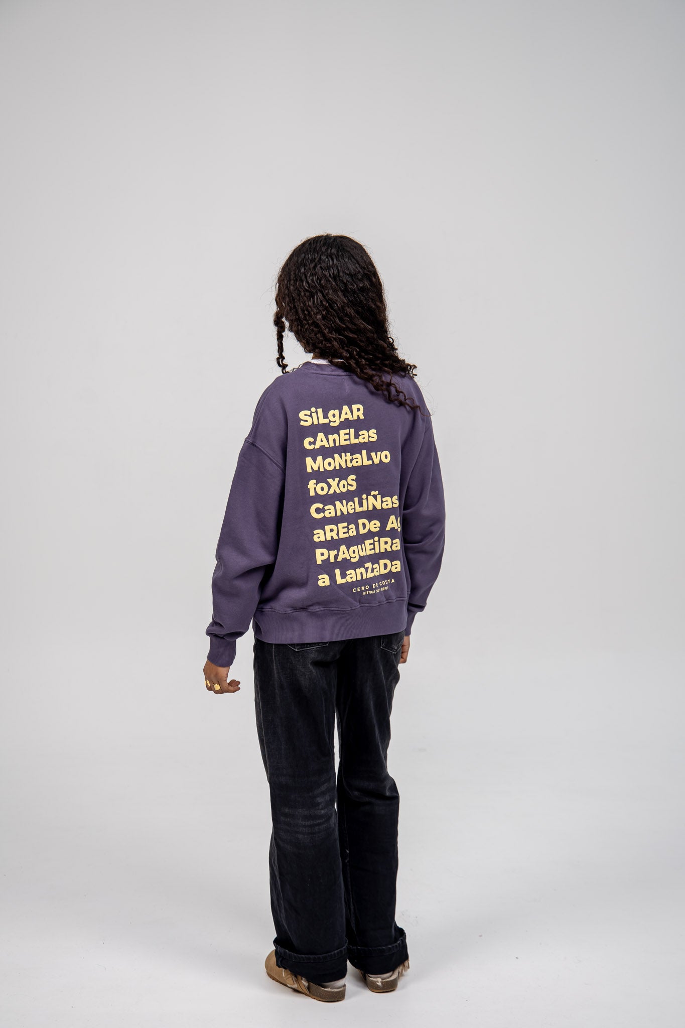 SUDADERA MORADO/AMARILLO "SANXENXO"