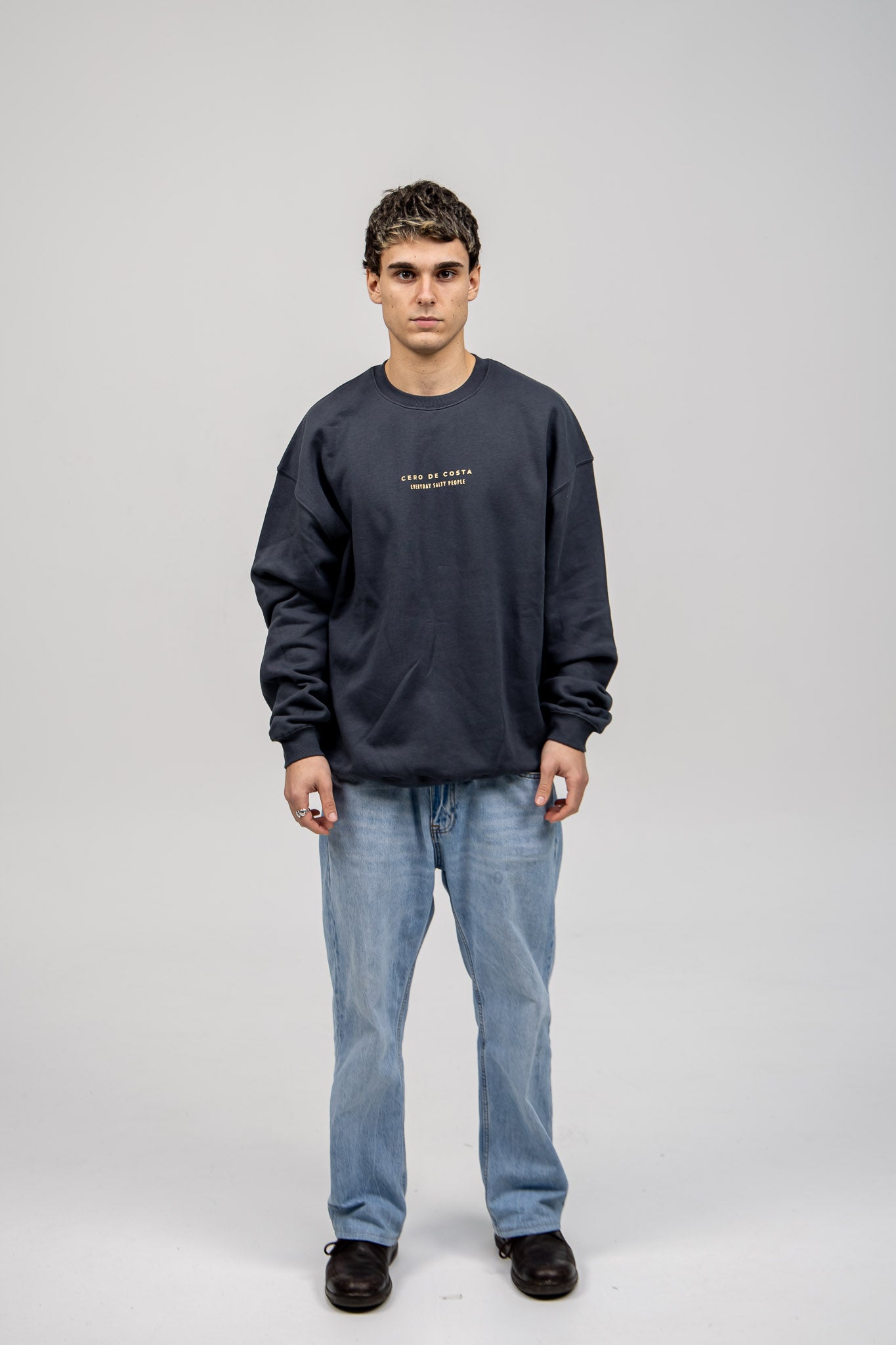 SUDADERA ANTRACITA/AMARILLO "MORRAZO"