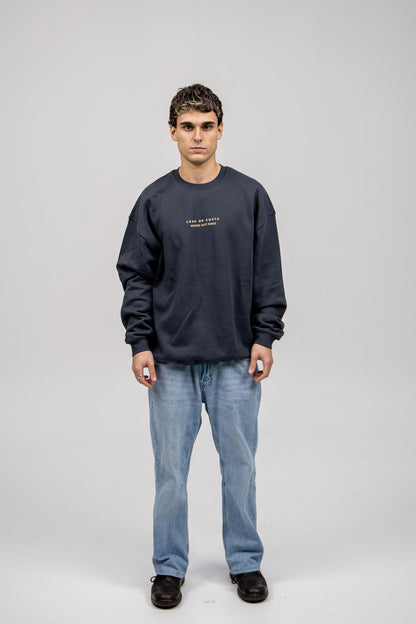 ANTHRACITE/YELLOW "MORRAZO" SWEATSHIRT