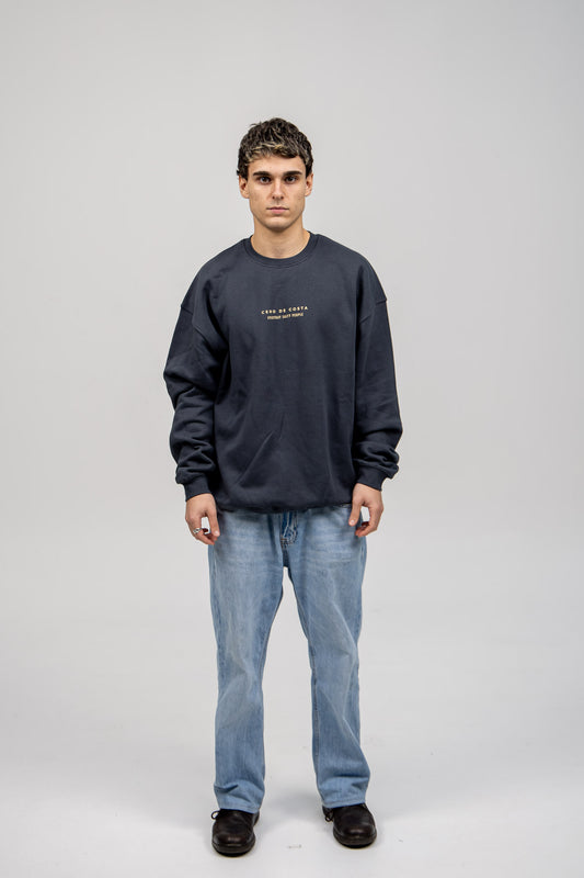 SUDADERA ANTRACITA/AMARILLO "MORRAZO"