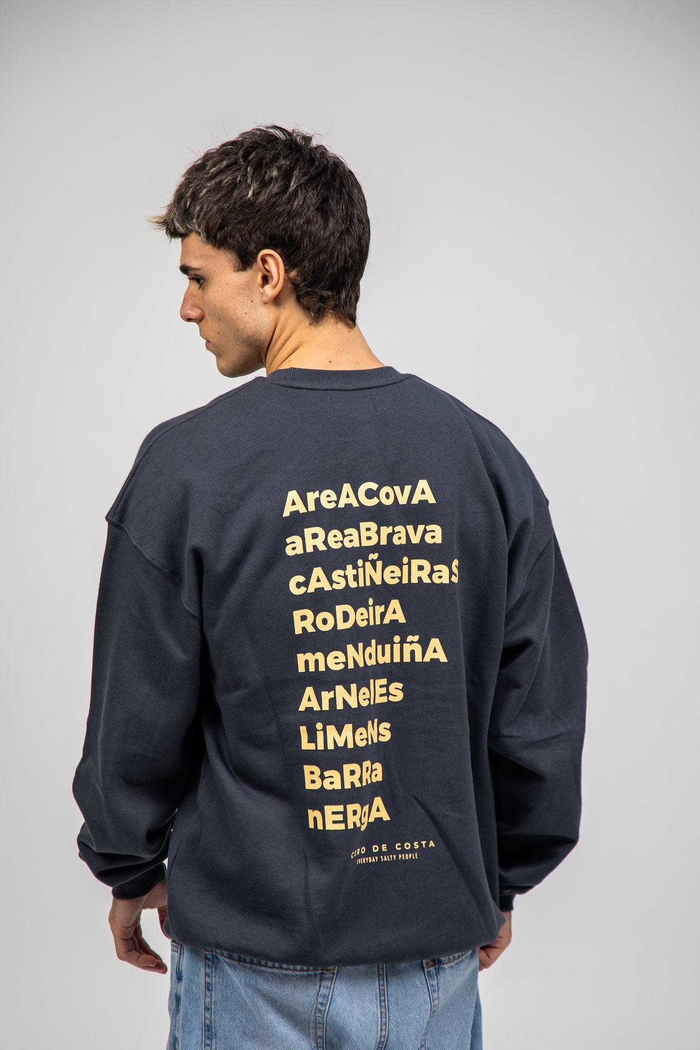 SUDADERA ANTRACITA/AMARILLO "MORRAZO"