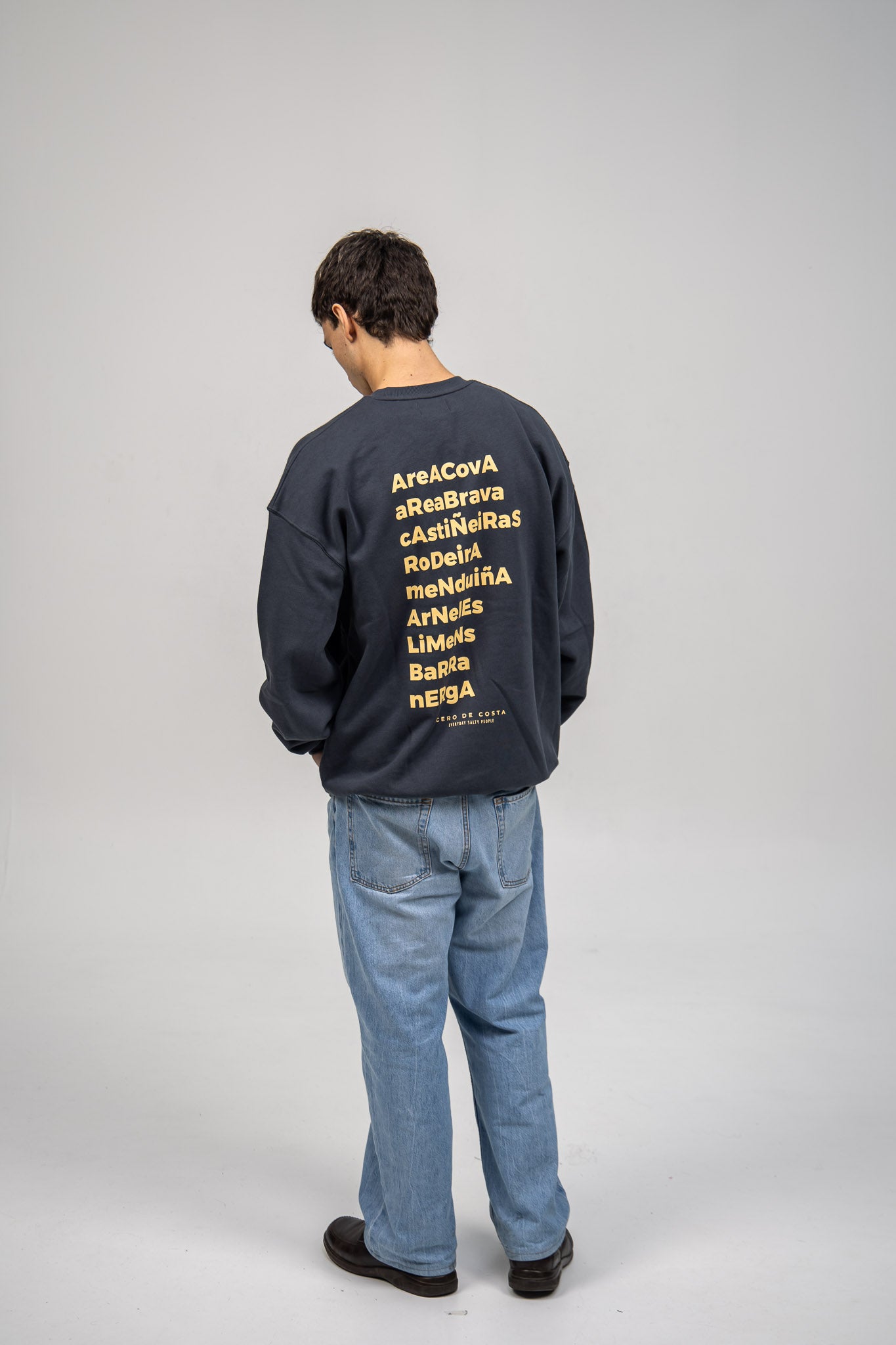 SUDADERA ANTRACITA/AMARILLO "MORRAZO"