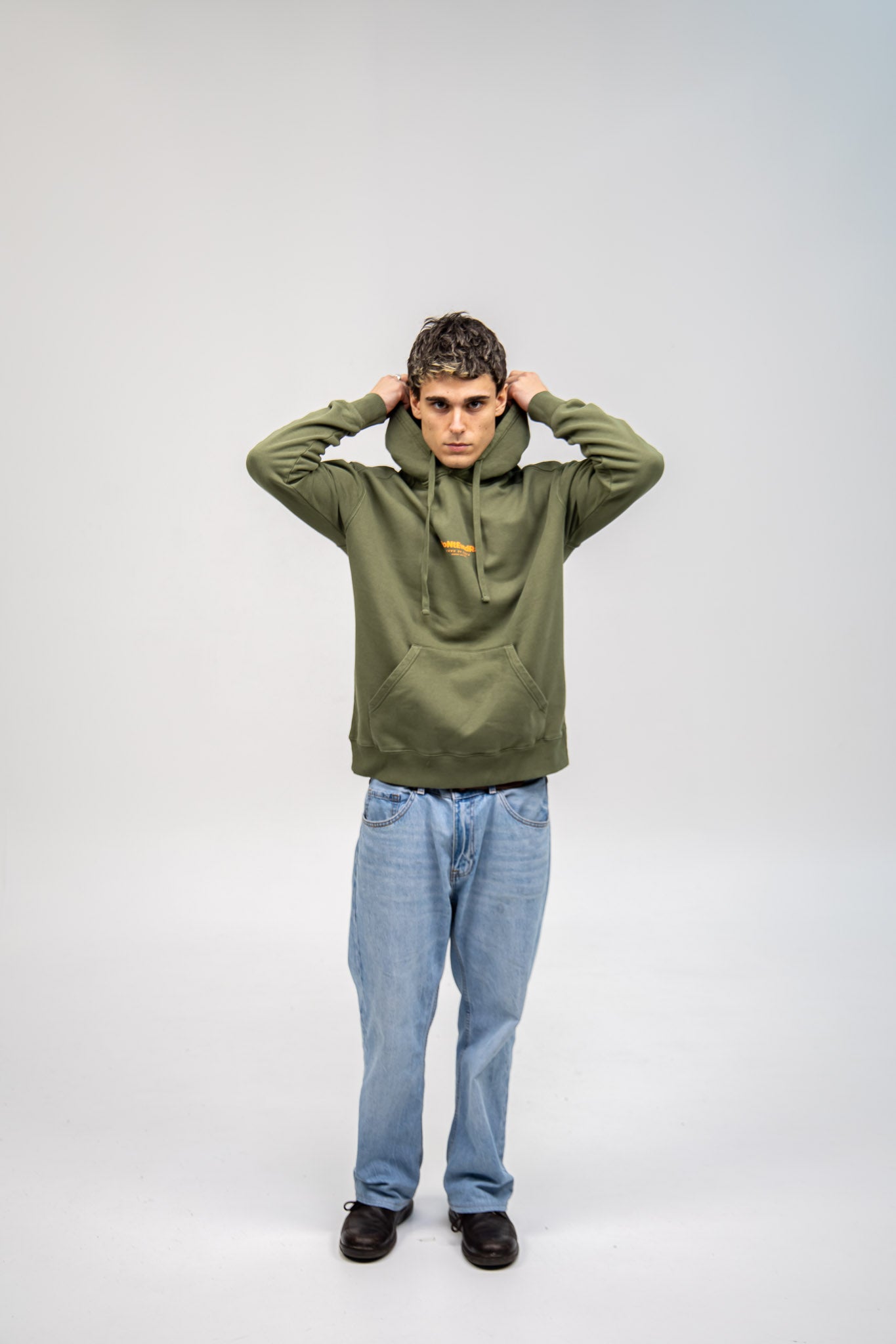 GREEN/ORANGE "PONTEVEDRA" HOODIE
