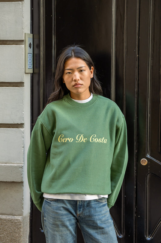 SUDADERA VERDE-LAVADO/ANTRACITA "A CORUÑA"