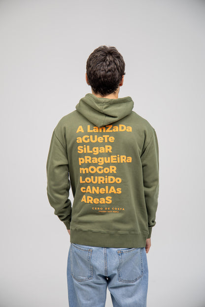 GREEN/ORANGE "PONTEVEDRA" HOODIE
