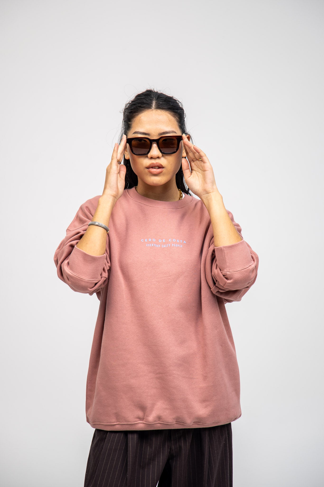 PINK/BLUE "SURF BEACHES" SWEATSHIRT