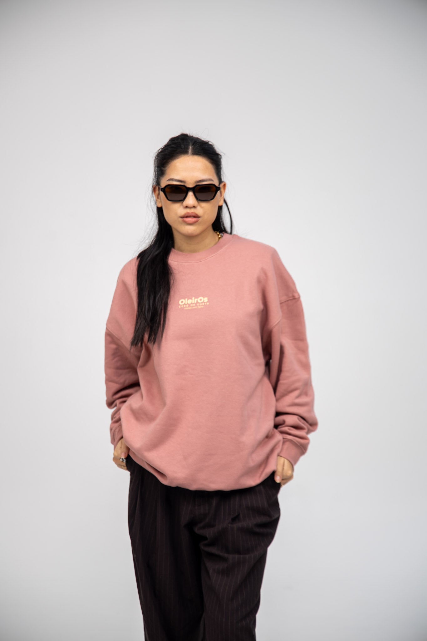 PINK/BEIGE SWEATSHIRT "OLEIROS"