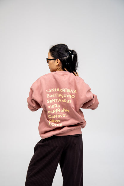PINK/BEIGE SWEATSHIRT "OLEIROS"