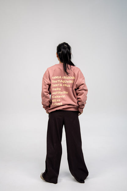 PINK/BEIGE SWEATSHIRT "OLEIROS"