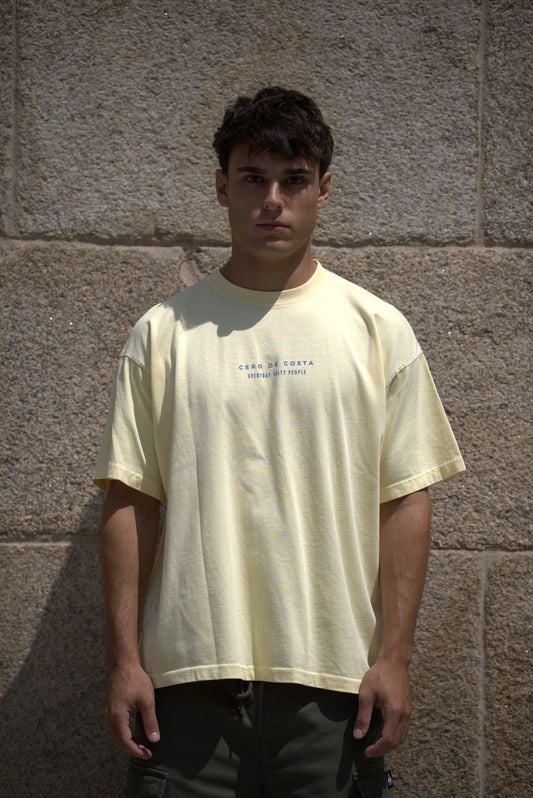 CAMISETA MANTEQUILLA/AZUL "PANXÓN"