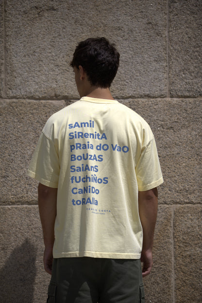 CAMISETA MANTEQUILLA/AZUL "PANXÓN"