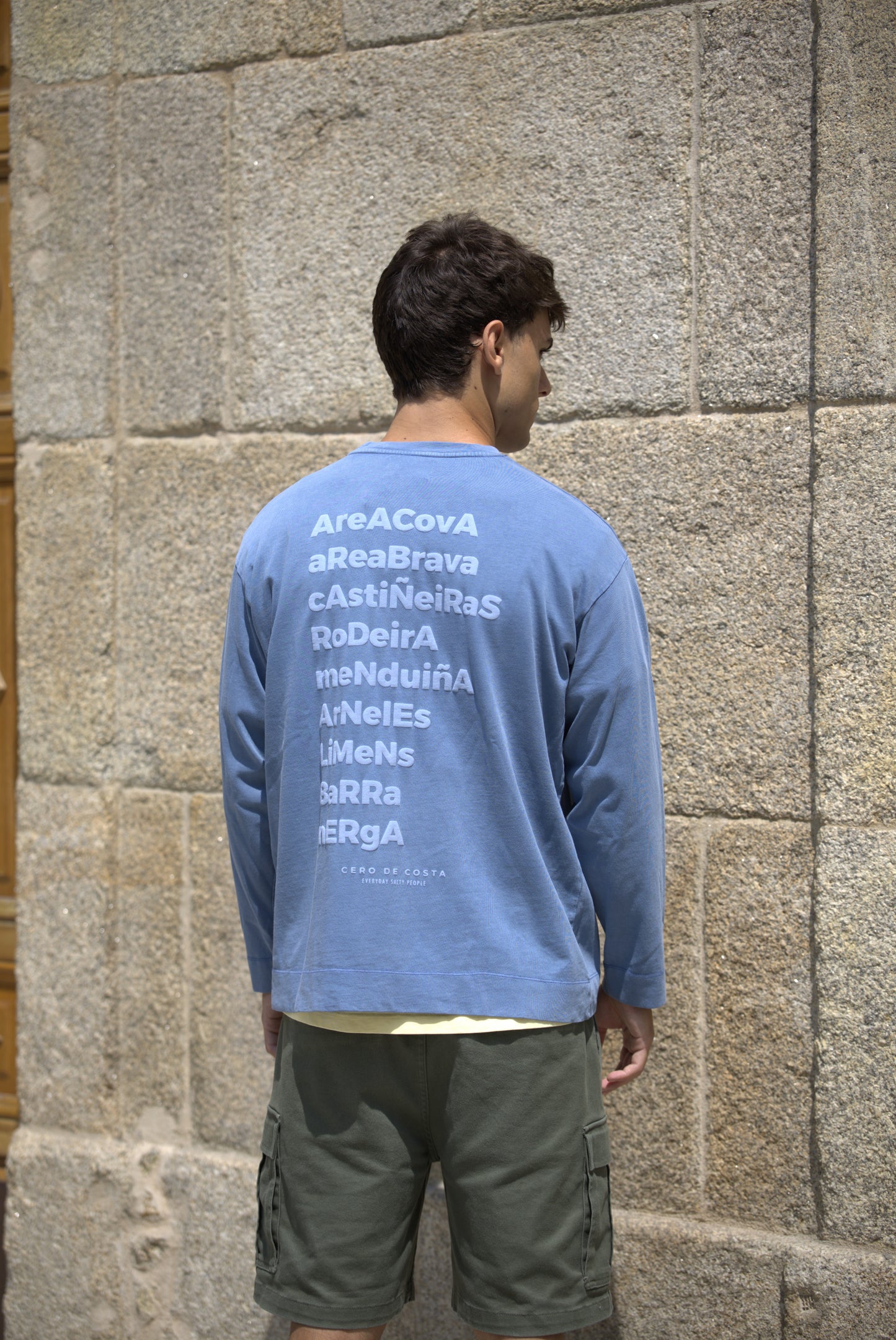 BLUE/LIGHT BLUE "PLAYAS RAZO" STRIPED T-SHIRT 
