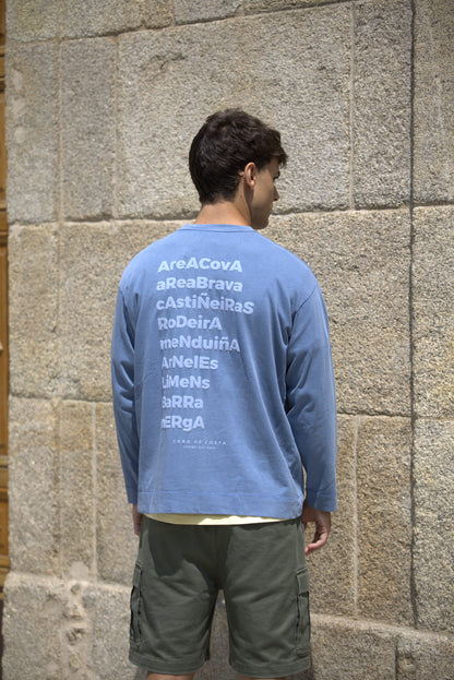 BLUE/LIGHT BLUE "PLAYAS RAZO" STRIPED T-SHIRT 