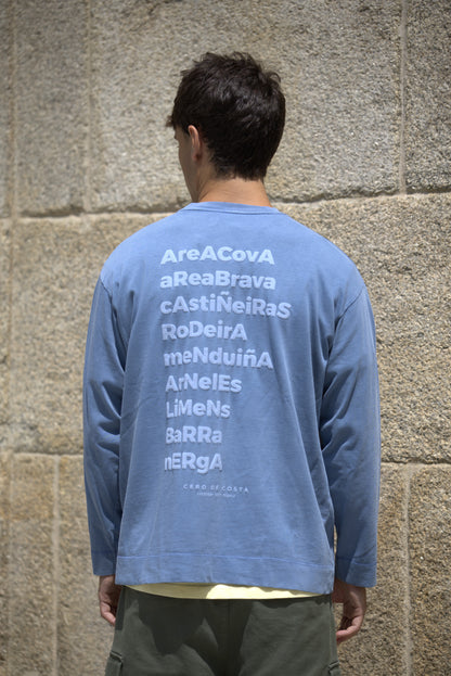 BLUE/LIGHT BLUE "PLAYAS RAZO" STRIPED T-SHIRT 
