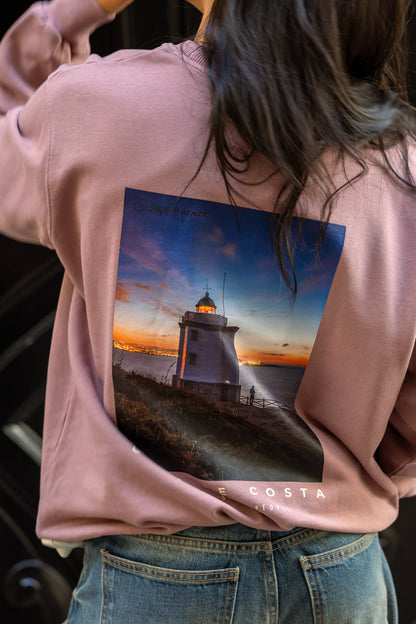 Sudadera kaffa e ivory diseño Mera Foto Superkarmen de Cero de Costa, detrás