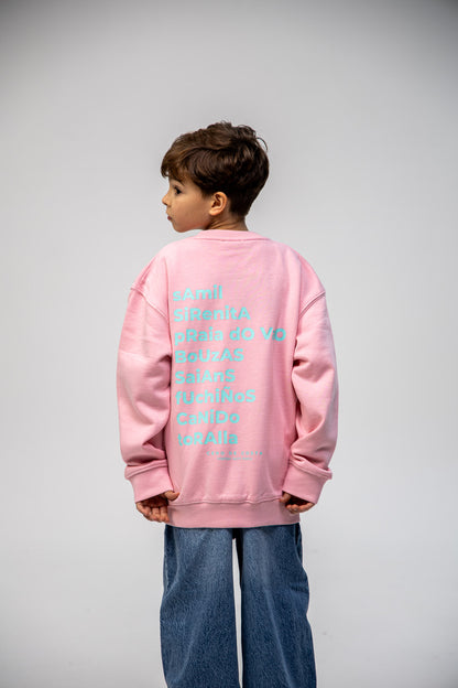 PINK/AQUA "VIGO" SWEATSHIRT STAR KIDS
