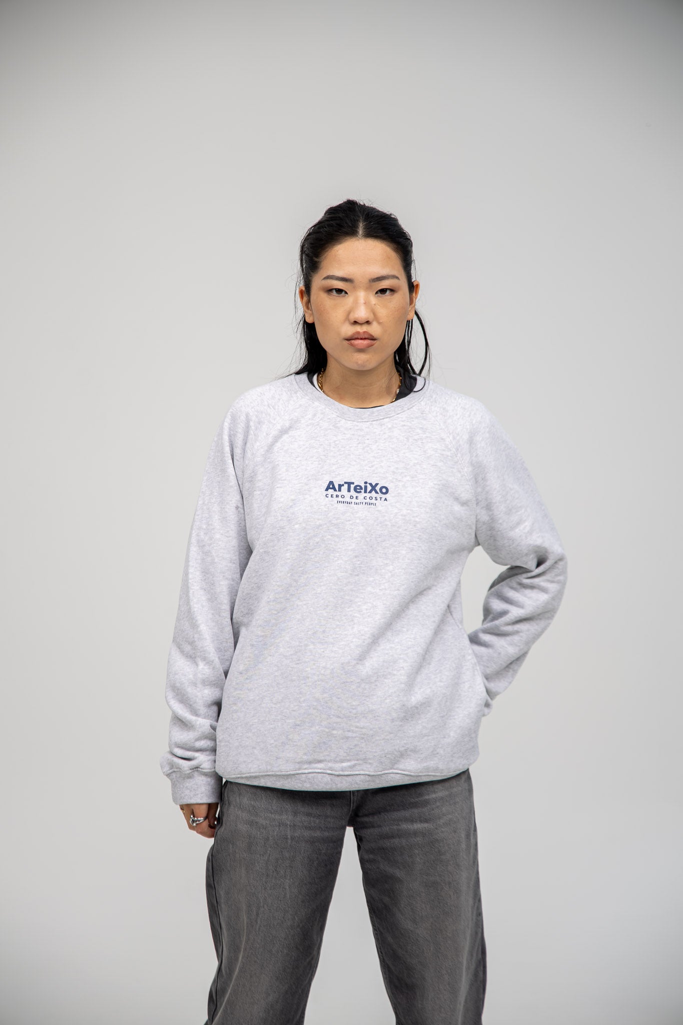 GREY/BLUE "ARTEIXO" SWEATSHIRT