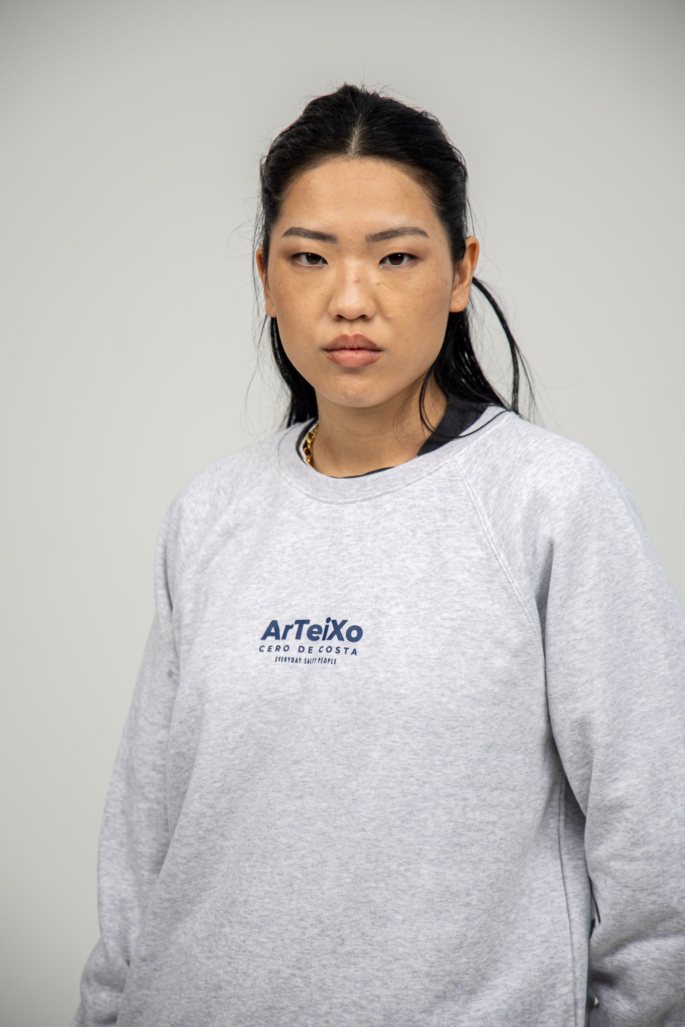 GREY/BLUE "ARTEIXO" SWEATSHIRT