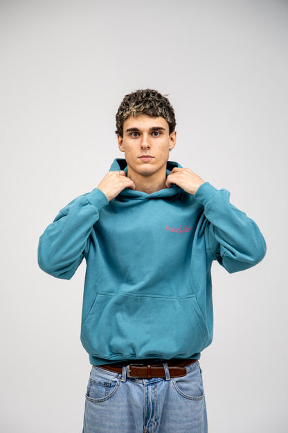 BLUE/MARINO STAR "SURF BEACHES" HOODIE