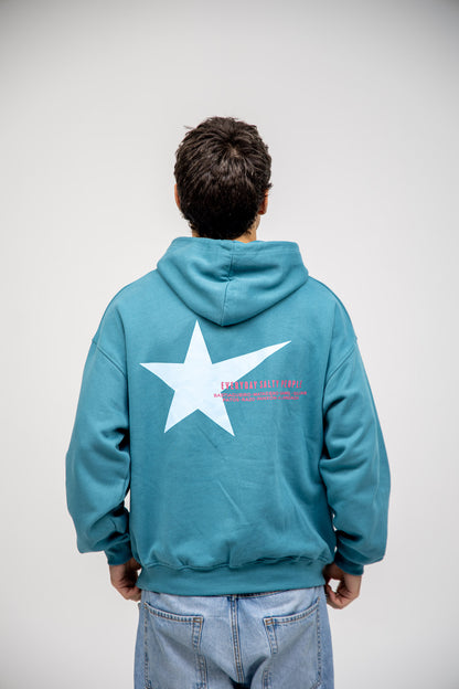 BLUE/MARINO STAR "SURF BEACHES" HOODIE