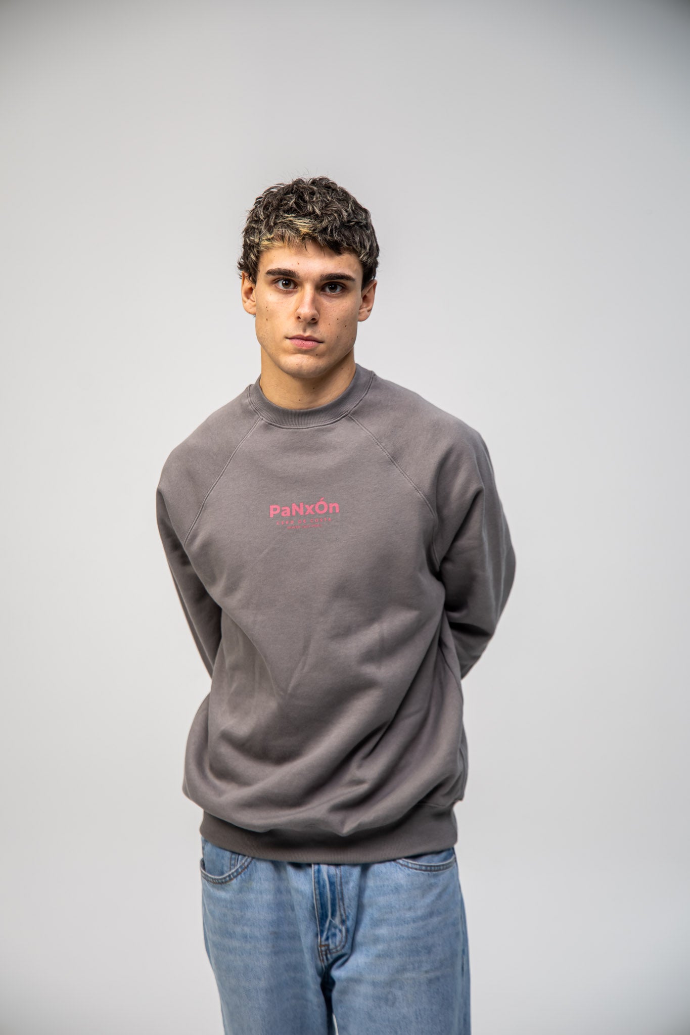 GREY/PINK "PANXÓN" SWEATSHIRT