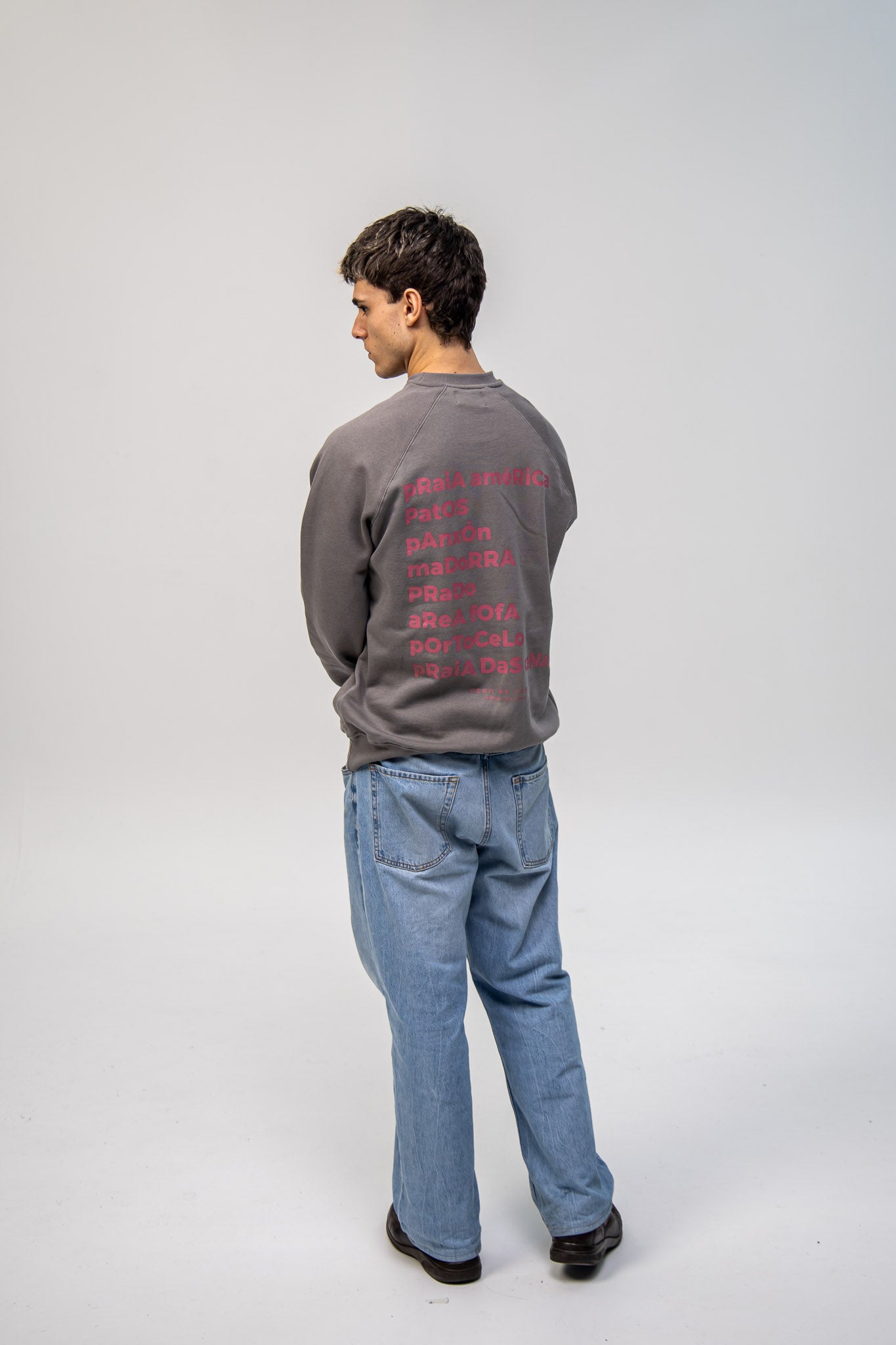 GREY/PINK "PANXÓN" SWEATSHIRT