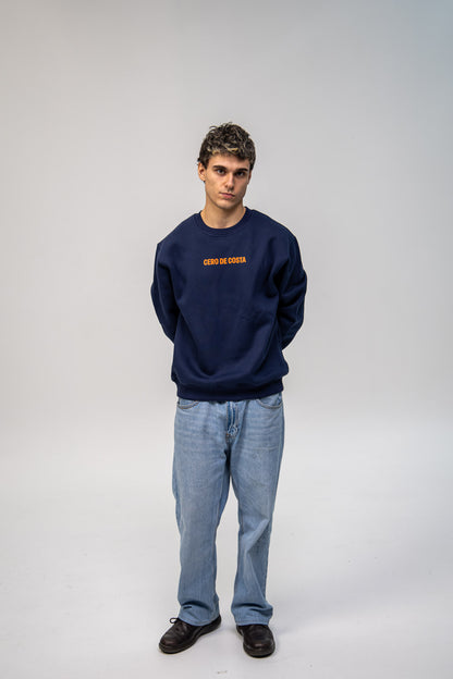 NAVY/ORANGE SWEATSHIRT "VIGO RANDE ESTUARY"