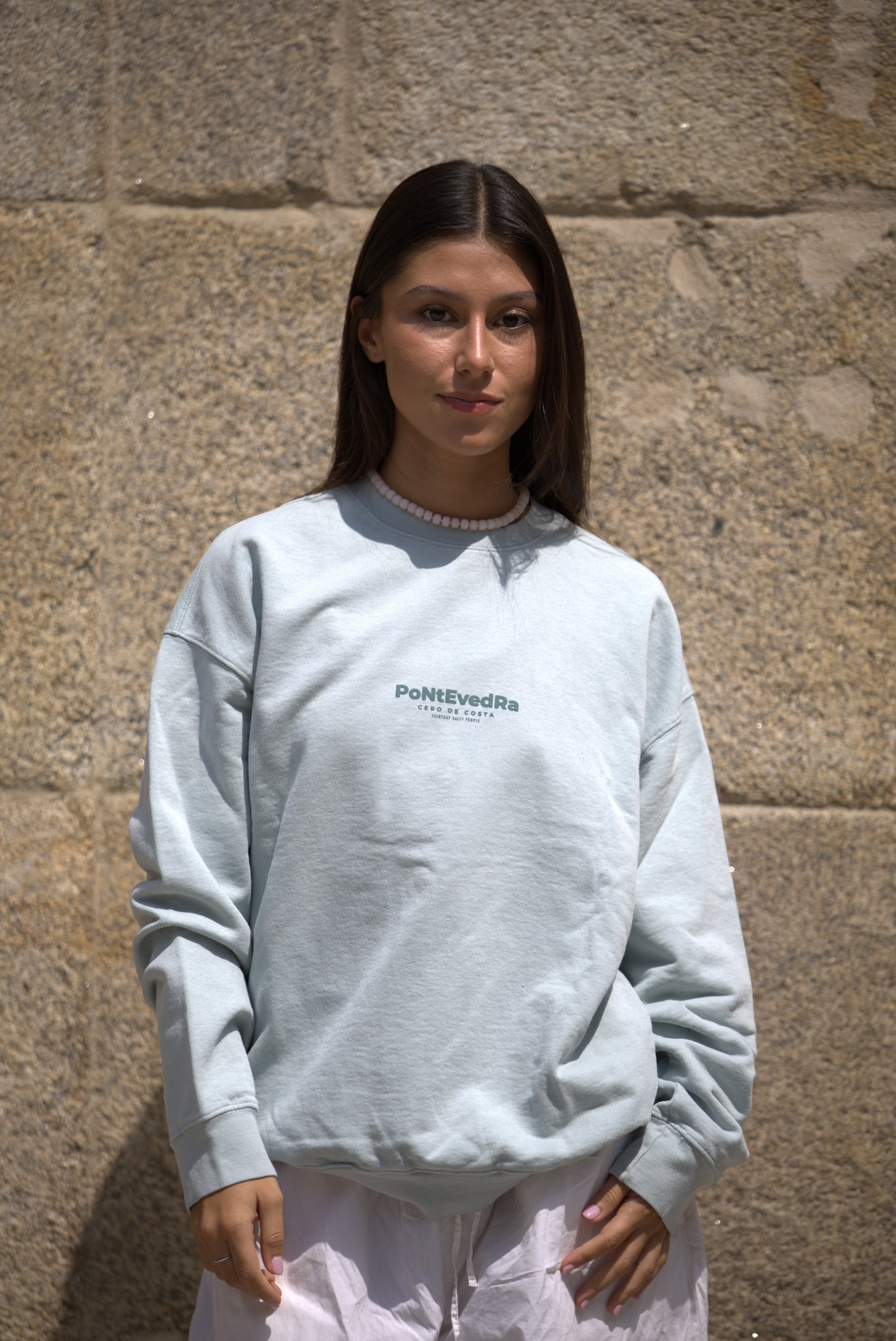 SUDADERA VERDE-AGUA/VERDE "PONTEVEDRA CIUDAD"