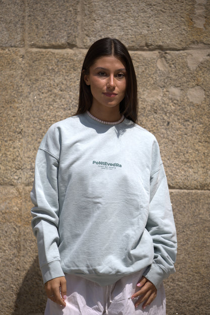 SUDADERA VERDE-AGUA/VERDE "PONTEVEDRA CIUDAD"