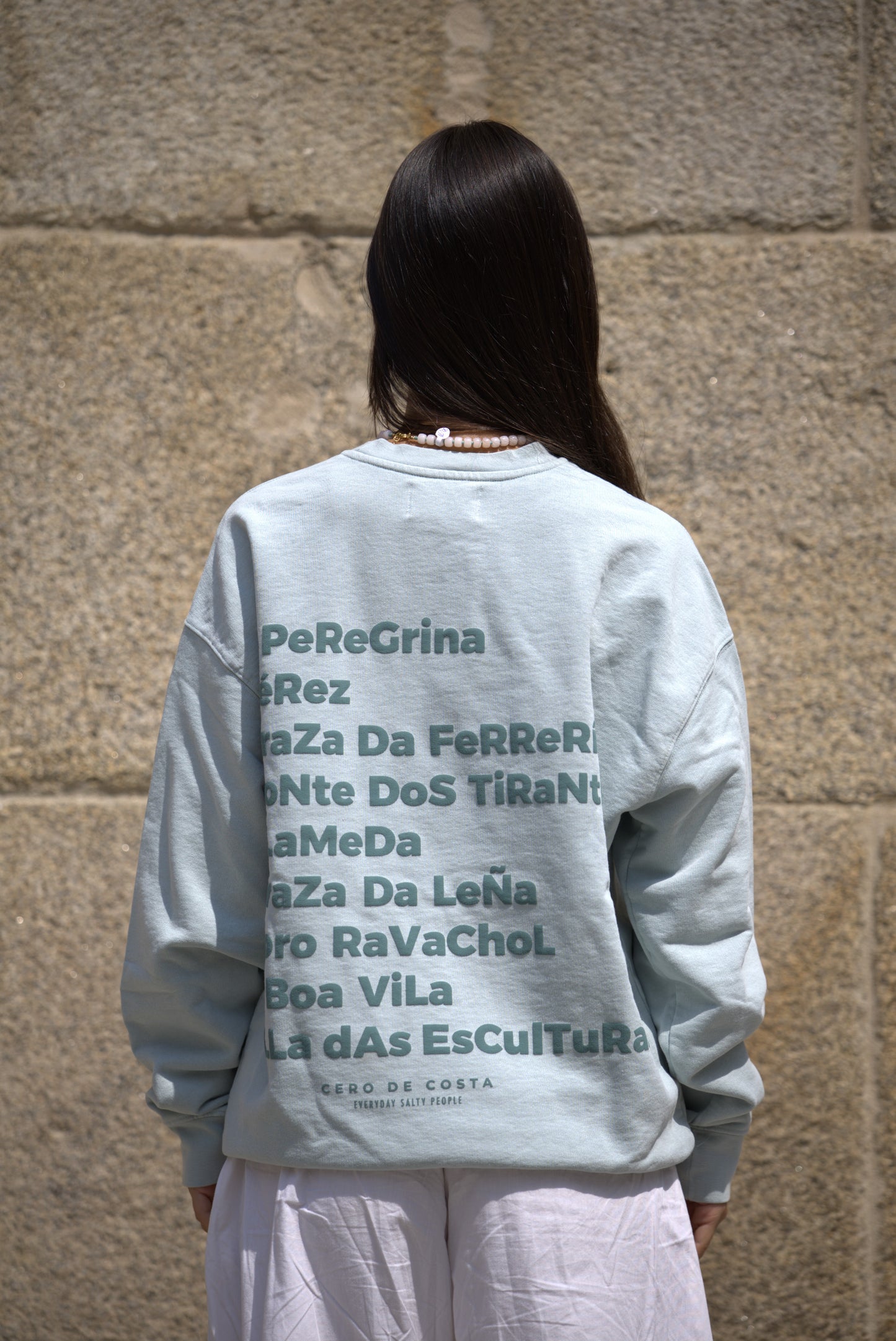SUDADERA VERDE-AGUA/VERDE "PONTEVEDRA CIUDAD"