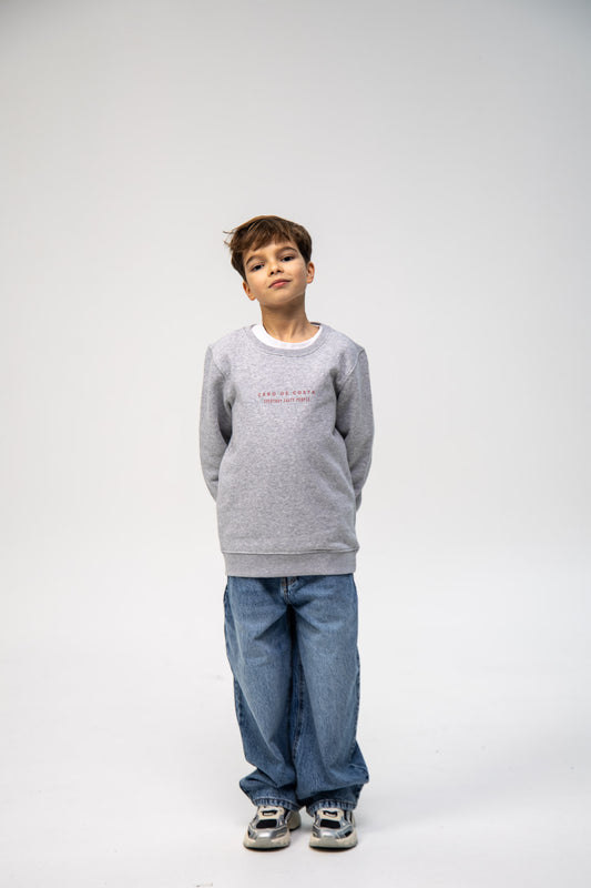SUDADERA GRIS/ROSA PLAYAS SURF KIDS