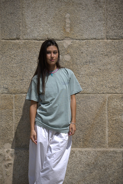 CAMISETA VERDE/AZUL "FIRMA"