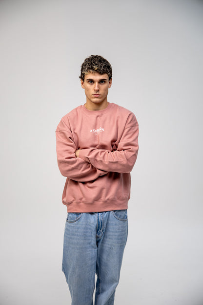 PINK/WHITE SWEATSHIRT "A CORUÑA"
