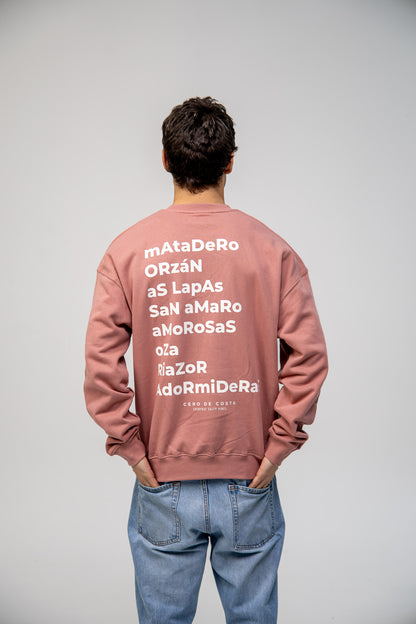 PINK/WHITE SWEATSHIRT "A CORUÑA"