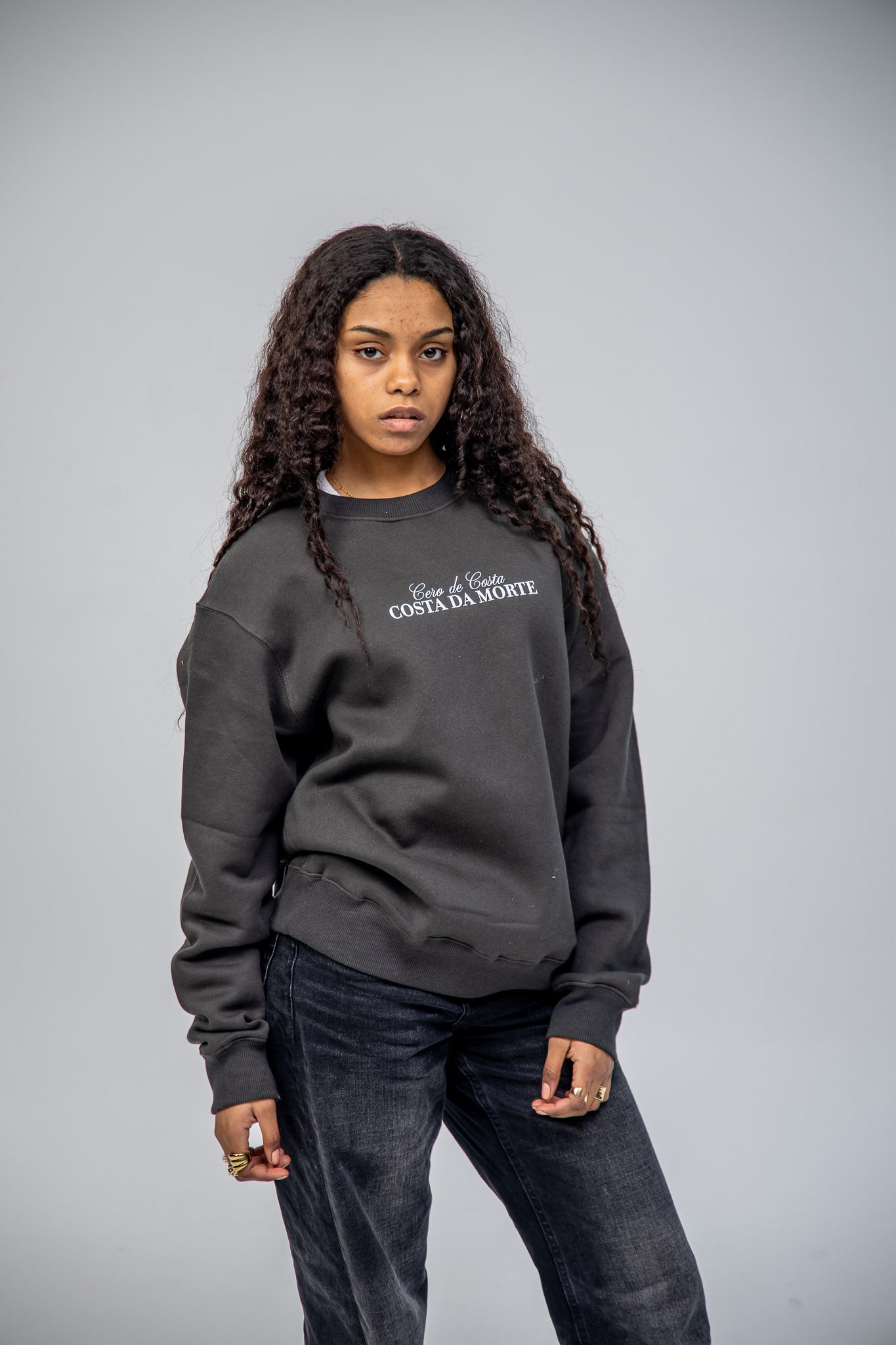 ANTHRACITE SWEATSHIRT/SC "COSTA DA MORTE PHOTO DREWKORME"