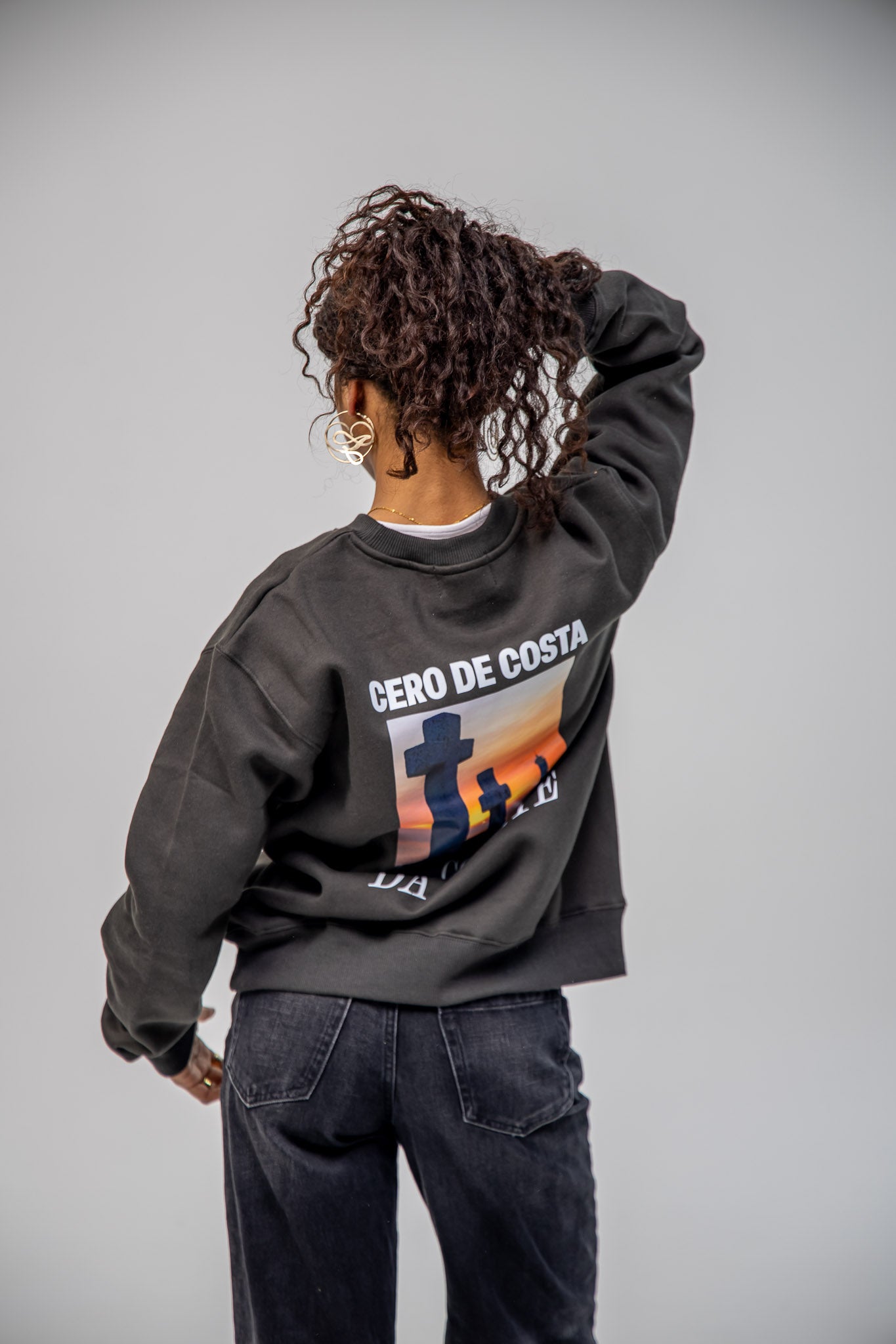 ANTHRACITE SWEATSHIRT/SC "COSTA DA MORTE PHOTO DREWKORME"