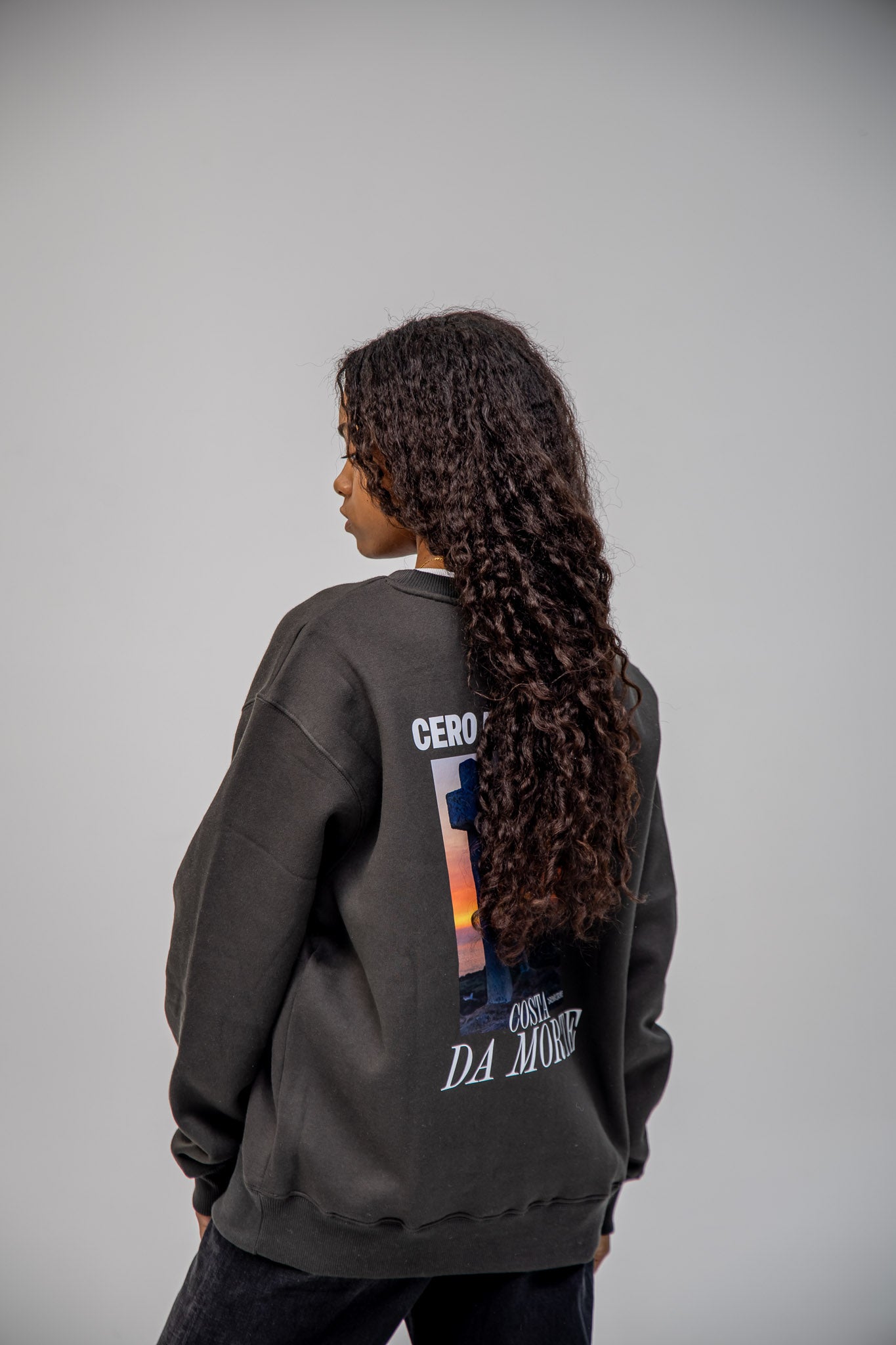 ANTHRACITE SWEATSHIRT/SC "COSTA DA MORTE PHOTO DREWKORME"