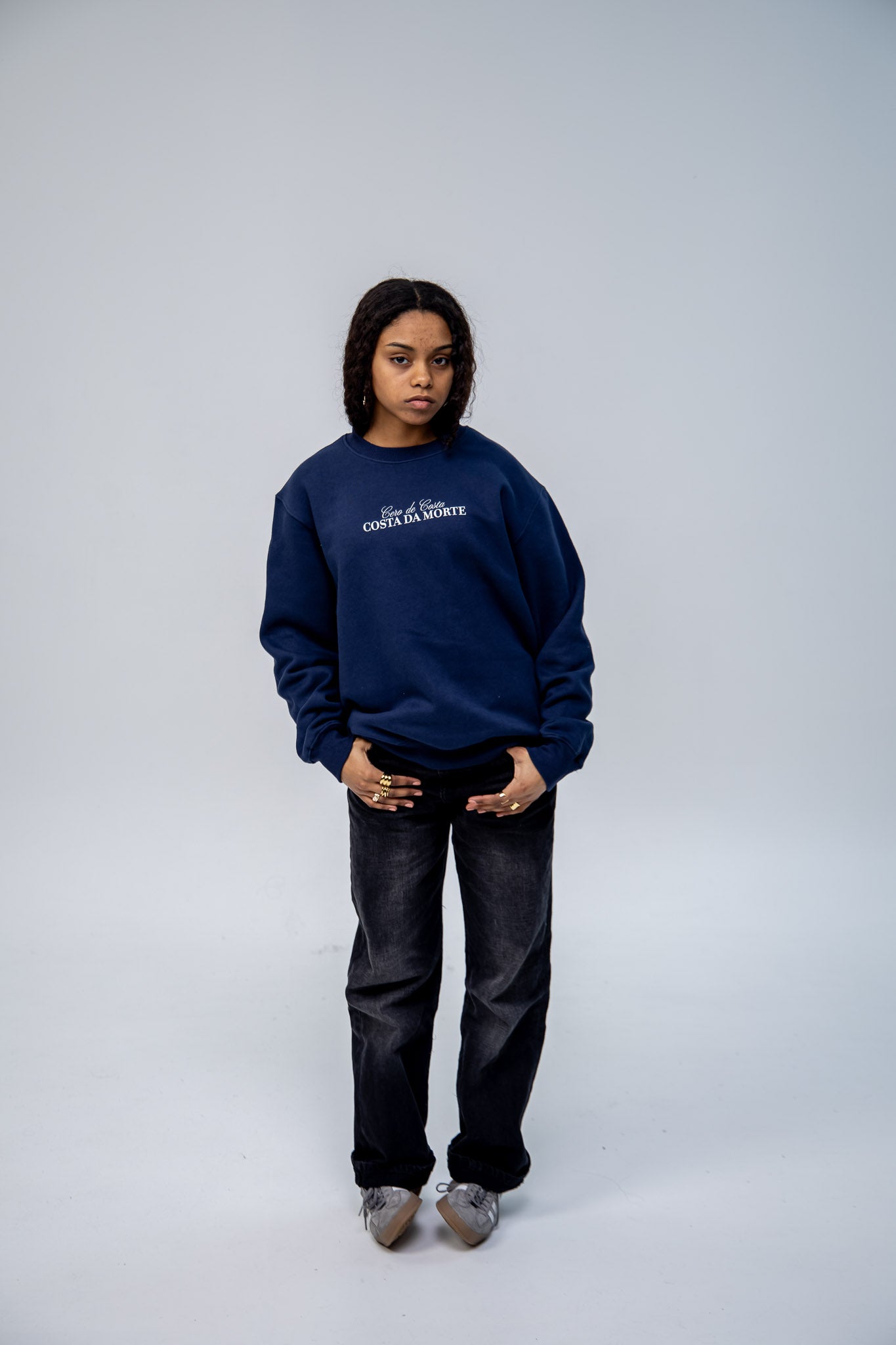 NAVY/SC SWEATSHIRT "COSTA DA MORTE PHOTO DREWKORME"