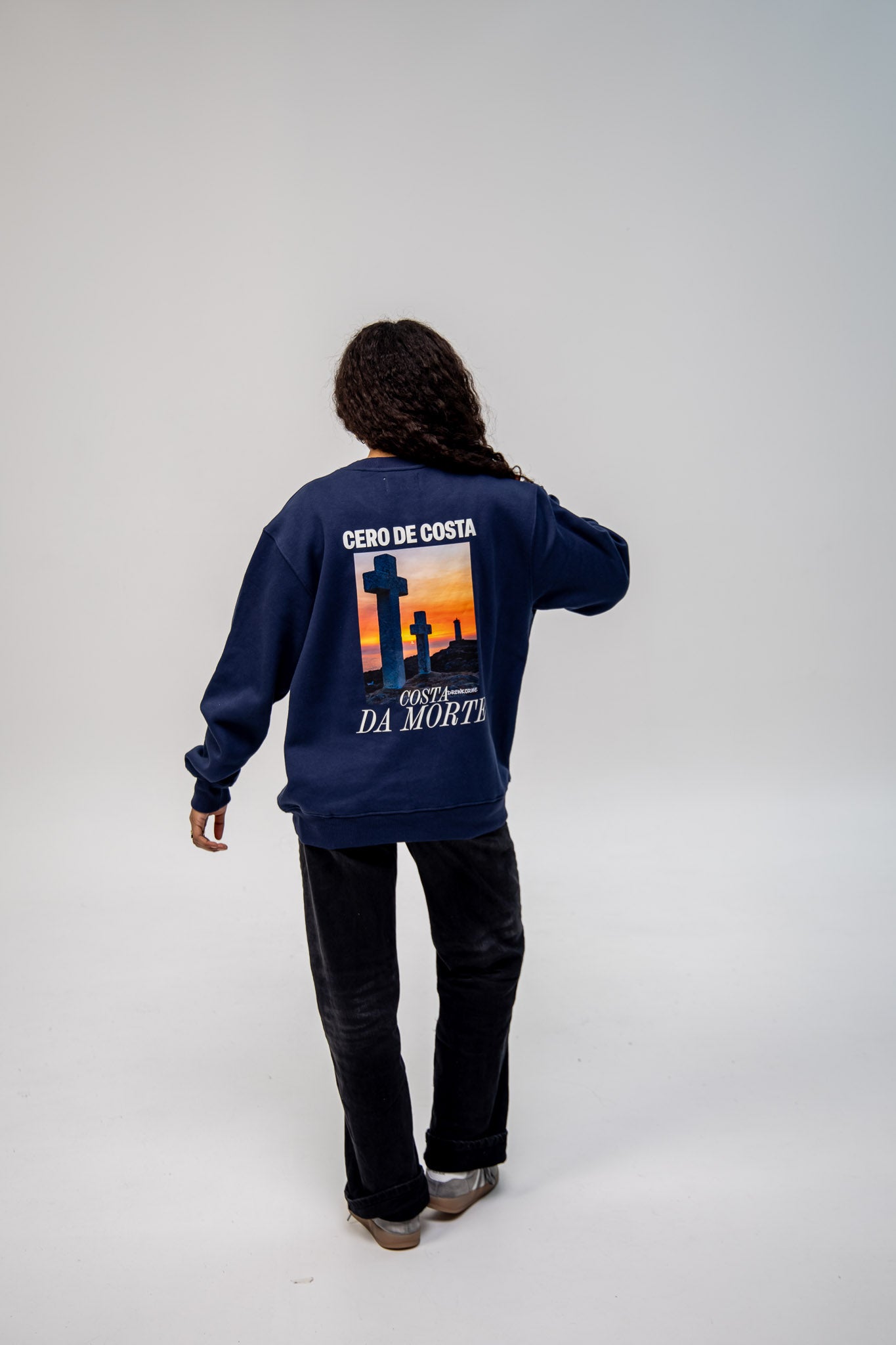 NAVY/SC SWEATSHIRT "COSTA DA MORTE PHOTO DREWKORME"