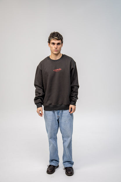 ANTHRACITE/SHRIMP SWEATSHIRT "A CORUÑA"