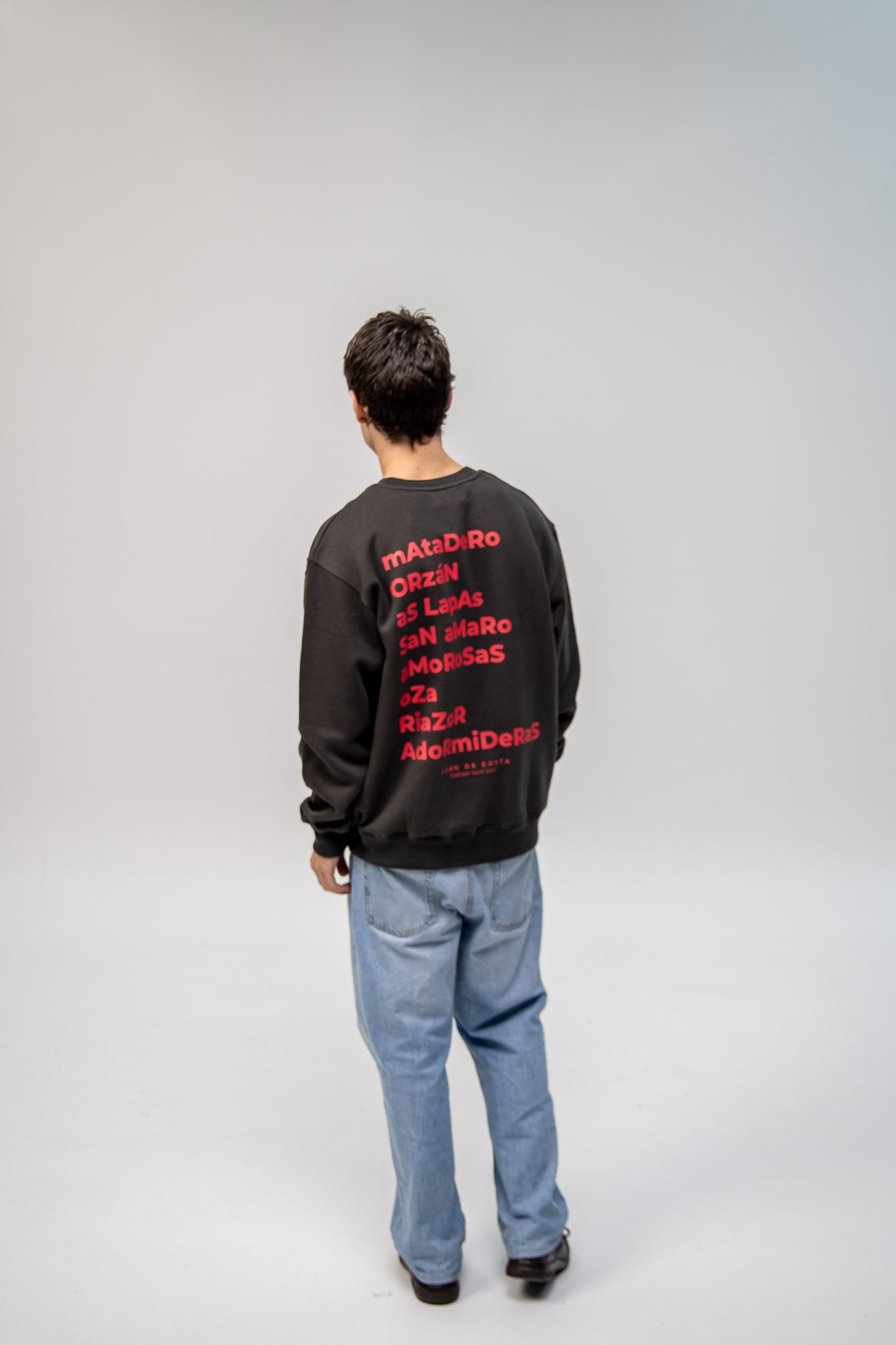ANTHRACITE/SHRIMP SWEATSHIRT "A CORUÑA"