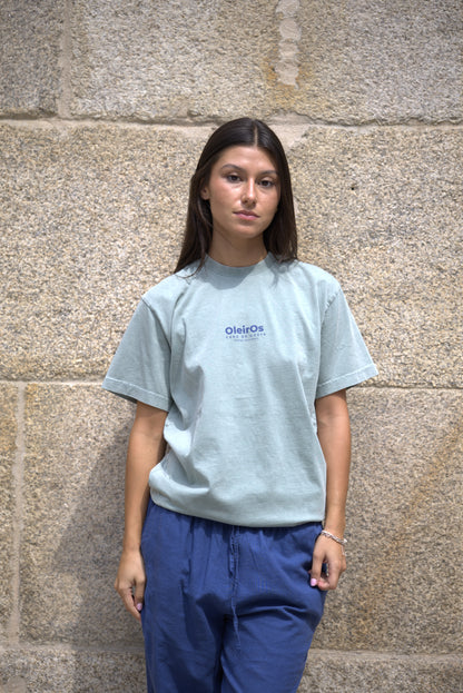 CAMISETA VERDE/AZUL "OLEIROS"