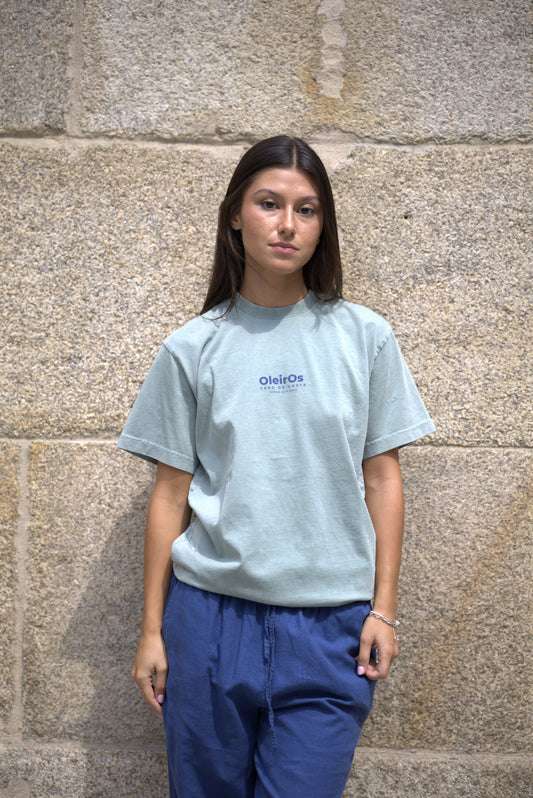 CAMISETA VERDE/AZUL "OLEIROS"