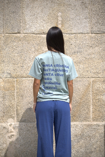 CAMISETA VERDE/AZUL "OLEIROS"
