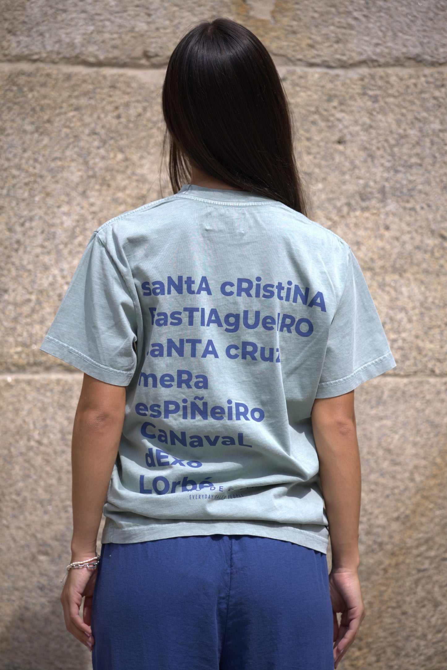 CAMISETA VERDE/AZUL "OLEIROS"