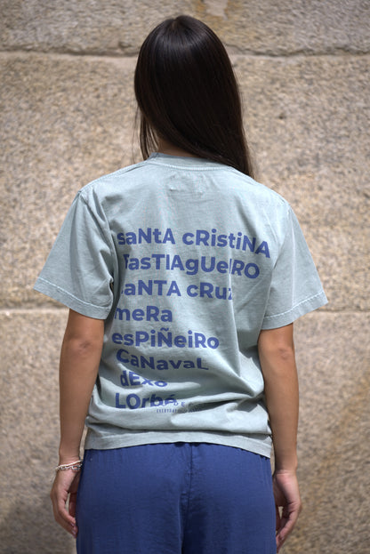CAMISETA VERDE/AZUL "OLEIROS"